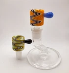 14MM Glass Wigwag Heady Slide Handle Bowls. You Get 2 High Quality. Fixed Price $29.99.