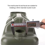 Camping Water Bucket Cover With Spigot Storage Container Lid Leak-proof. Fixed Price $19.99.