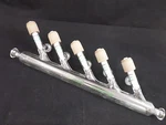 Chemglass 465MM 5-PORT Inert Gas Vacuum Manifold Airfree Schlenk AF-0061. Fixed Price $269.49.