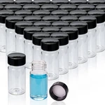 Pekybio 100 Pcs 20ML 5 Dram Clear Small Liquid Sample Glass Vials With Screw .... Fixed Price $84.62.