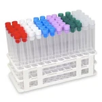 16X150MM Clear Plastic Test Tube Set With Caps And Rack (pack Of 60). Fixed Price $25.06.
