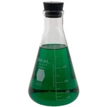 Kimble Kimax 500ML Narrow Mouth Erlenmeyer Flask With Rubber Stopper (single). Fixed Price $13.59.