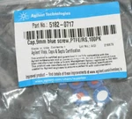 New In Box Agilent Cap 9MM Blue Screw Ptfe 5182-0717. Fixed Price $32.00.
