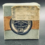 Genuine Whatman Chemically Prepared Filter Paper England No 5.5 Cms 34-470. Fixed Price $6.00.