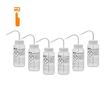 Eisco 6PK Chemical Wash Bottle, Blank Labels, - Wide 500ML, Clear. Fixed Price $42.99.
