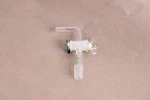 Chemglass Adapter, Flow Control, 90 Degree 2MM Stpk 14/20 Joint CG-1028-14. Fixed Price $20.99.