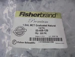 Fisher Brand 05-408-129 Premium 1.5ML Mct Graduated Natural Qty 500. Fixed Price $19.99.