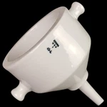 Coors Usa #1 Porcelain Buchner Funnel 49-L Inlet Outlet Double Wall 4-3/4" Long. Fixed Price $69.95.