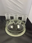 Chemglass Reaction Vessel Lid, 3-NECK 45/50 200MM CG-1940-09 CG194009. Fixed Price $400.00.