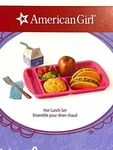 New American Girl School Hot Lunch Gift Set Tray Taco Rice Salad Milk Fork Nib. Fixed Price $36.90.
