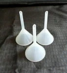 (3) Polypropylene 55MM Analytical Funnel With Standard Stem, 14676. Fixed Price $9.99.