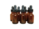 20 Ml (2/3 Oz) Amber Glass Boston Round Style Bottles W/caps (6-12-25-50 Count). Fixed Price $25.95.