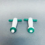 Chemglass Ptfe 4 Mm Bore 15.2/30 Plug Size Lot Of Stopcocks. Fixed Price $50.00.