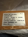 Henry Troemner Harvard Trip Weight Set 100G 500G 1KG Physical Laboratory. Fixed Price $550.00.