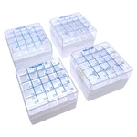 Lot Of 4 Nalgene 5025-0505 Polycarbonate Cryo Boxes, Hold VIALS(1.2 And 2ML). Fixed Price $30.00.