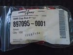 New Kimble Kontes Nmr Tube Pressure Caps In Red 100/PACK 897095-0001. Fixed Price $13.99.
