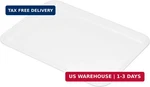 Patikil 12X8 Fast Food Tray, Plastic Reusable Recyclable Multi-purpose Rectangle. Fixed Price $29.33.