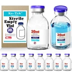 Ks-tek Sterile Empty Vials Self Healing Injection Port,with 30ML, Clear. Fixed Price $33.59.