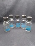 Gibco 100ML Clear Glass Graduated Media Storage Bottle With Screw Cap 5/PACK. Fixed Price $39.99.