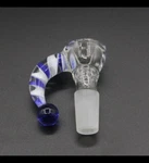 Clear Large Handle Jester Glass Slide Bowl 14MM Tobacco Hookah Bong. Fixed Price $15.99.
