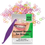 Orthodontic Rubber Bands For Braces - 100 Count (pack Of 1), Neon. Fixed Price $7.53.