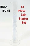 Kimax Exax Lot Of 12 Usa 50ML Round Base Borosilicate Glass Graduated Cylinders. Fixed Price $27.99.