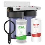 10"X4.5" Big Blue Whole House Water Filter System For Well + Set Extra. Fixed Price $39.99.