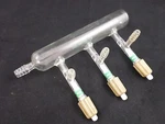 Chemglass 240MM 3-PORT Single Bank Vacuum Manifold Airfree CG-4434-01. Fixed Price $192.56.