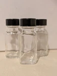 Wheaton W216883 5OZ French Square Glass Bottles W/ Caps Case Of 48 New. Fixed Price $65.00.