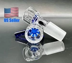 1X 14MM Blue Glass Snowflake Screen Slide Bowl Male For Water Pipe Bong. Fixed Price $11.44.