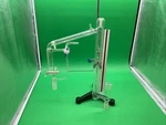 Kontes Glass Vacuum Jacketed Distillation Head 24/40 Joints Free Shipping. Fixed Price $189.00.