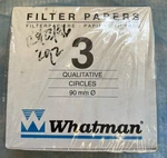 Whatman Qualitative Filter Paper Circles 90MM Diameter 1003 090 Box Of. Fixed Price $49.00.