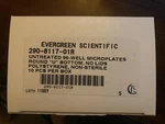 New QTY100 Case Evergreen Scientific 290-8117-01R 96 Well Untreated Microplates. Fixed Price $45.00.