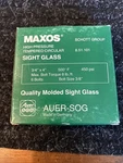 Maxos Sight Glass 8.51.101 3/4X4 450PSI. 500F. Fixed Price $60.00.