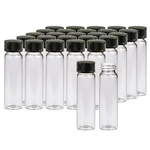 Pekybio 20 Pcs 8 Ml Dram Clear Small Liquid Sample Glass Vials With Screw C.... Fixed Price $27.15.