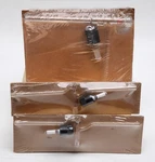 Lot Of 3 Vtg. Konte Glassware Scientific Valve Hi Vac Kel SZ12 & (2) 4 Tef. Fixed Price $130.00.