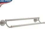 Wall Mounted Double Towel Bar Space Saving Bath Accessory Easy Install New. Fixed Price $61.03.