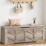 Extra Large 51.2" Wooden Storage Chest With Safety Hinges - Greige. Fixed Price $183.99.