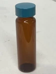 26- Qorpak GLA-00802 Amber Glass Screw Thread Sample Vials Only, 10 Dram (40ML). Fixed Price $25.00.