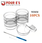 90MM 10X Glass Petri Lab Plates Dishes Reusable W/ Lids Autoclavable. Fixed Price $23.99.