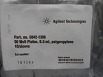 Agilent Technologies 5042-1386 0.5ML Polypropylene 96 Well Plate 10/SLEEVE. Fixed Price $19.99.