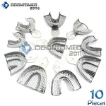 Dental Stainless Steel Perforated Impression Trays Autoclavable Set Of 10. Fixed Price $19.05.