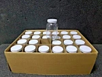 Qorpak Wide Mouth Round Bottle, Sampling, Glass, 480ML, Clear, 24 Pk. Fixed Price $50.00.