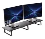 Vivo Black Wood 39" Wide Desktop Stand Ergonomic Tv Monitor Riser Organizer. Fixed Price $23.99.