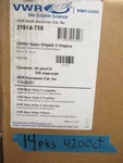 Lot (4200) Vwr 21914-758 Spec-wipe 3 Wipers Sterile X 22.9CM 9". Fixed Price $609.00.
