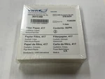 Vwr Filter Paper, 28313-068, Grade 417, 11 Cm, 50/PK. Fixed Price $15.00.