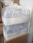 Thermoscientific Nalgene 1000ML Polycarbonate Square Bottle W/o Closure. Fixed Price $75.00.