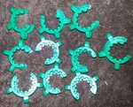 10 X Keck Clamps Clips: 24/40 Joint Size Lab Glass Free Shipping. Fixed Price $14.99.