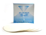 (100) Qualitative Filter Paper, 12.5CM, Med Speed (85 Gsm), Micron Pore Size. Fixed Price $16.49.