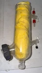 Buchi Jacketed Cold Trap Condenser - Outer Assembly Only, No Inner Glass Or Lid. Fixed Price $225.00.